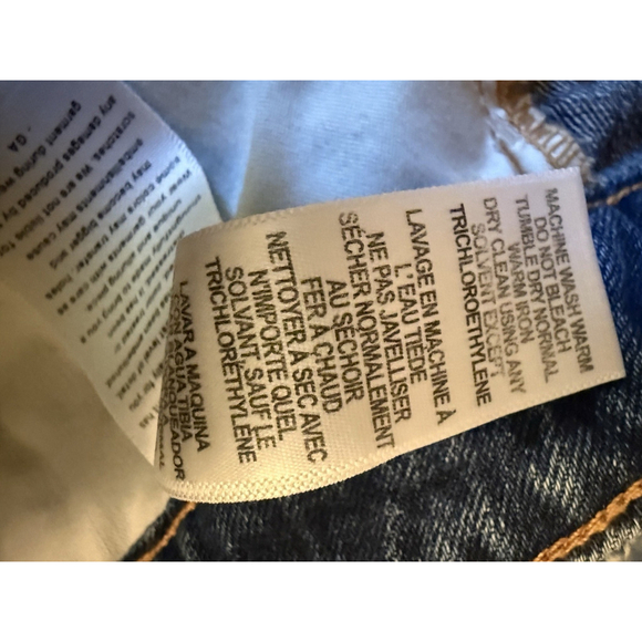 Good American Bombshell Denim Shorts Blue Women's Size 22 - Picture 9 of 9